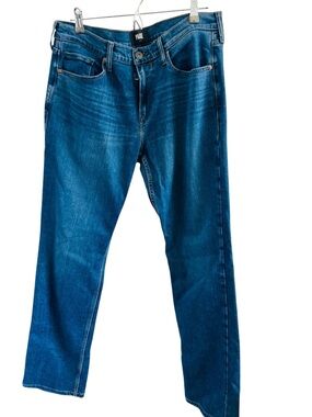 PAIGE Blue Straight-Leg Jeans